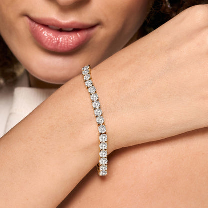 Four Prong Set Men Women Moissanite Tennis Bracelet 3.50 MM