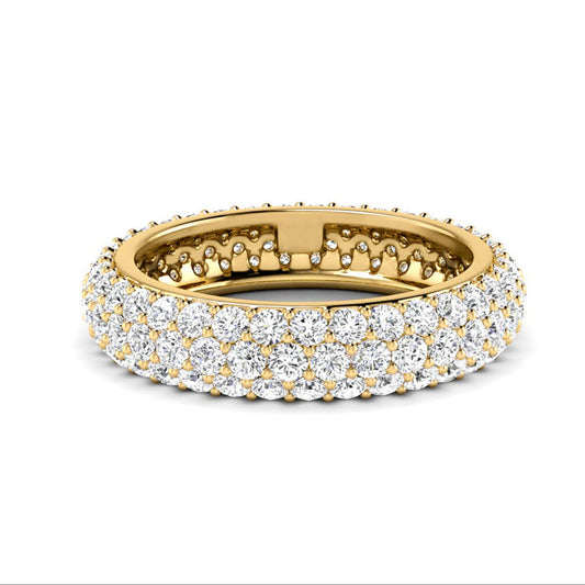 Round Pave Full Eternity Mens Diamond Band