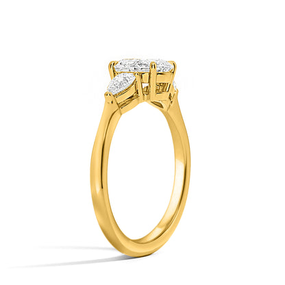 Pear Shaped Three Diamond Ring