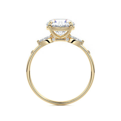 Round Diamond Three Stone Ring